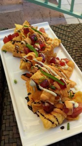 That's spicy tuna nachos... 