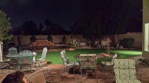 Makes sitting out in a rare rainstorm a real pleasure.