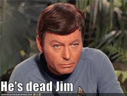 I miss DeForest Kelley, too.